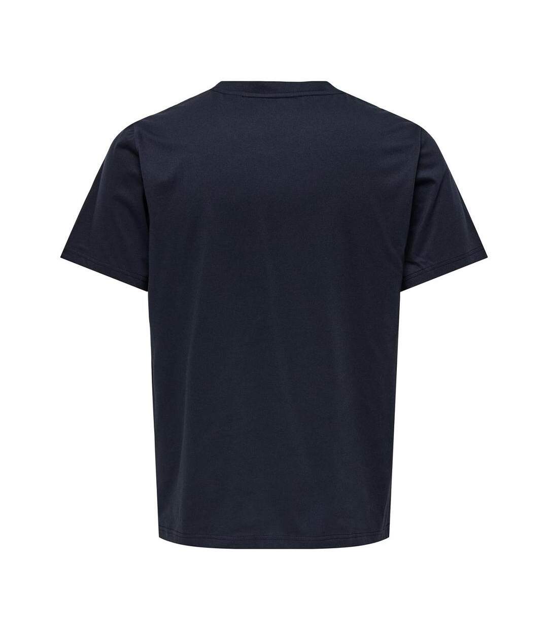 T-shirt marine homme only & sons chinois - l-2