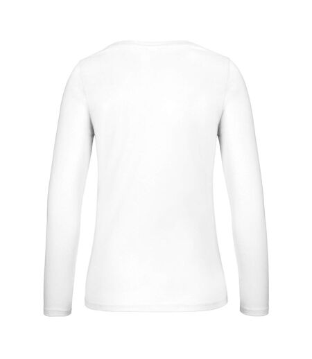 T-shirt Manches Longues #e150 Femme Blanc B&C