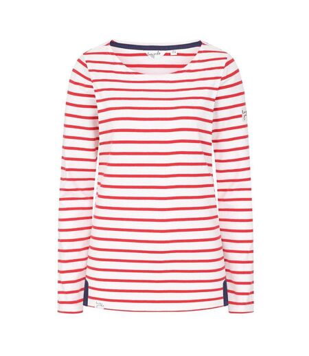 Haut Manches Longues Breton Femme Rouge Lazy Jacks