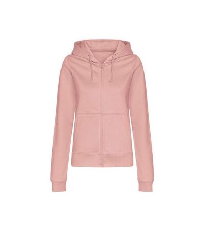 Sweat À Capuche College Femme Vieux Rose Awdis