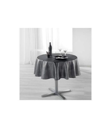 Nappe Ronde Imprimée Palacio 180cm Anthracite