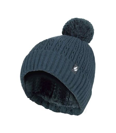 Heat Holders - Bonnet Femme Hiver Tricoté Pompon | Côtelé Thermique Bonnet Hiver