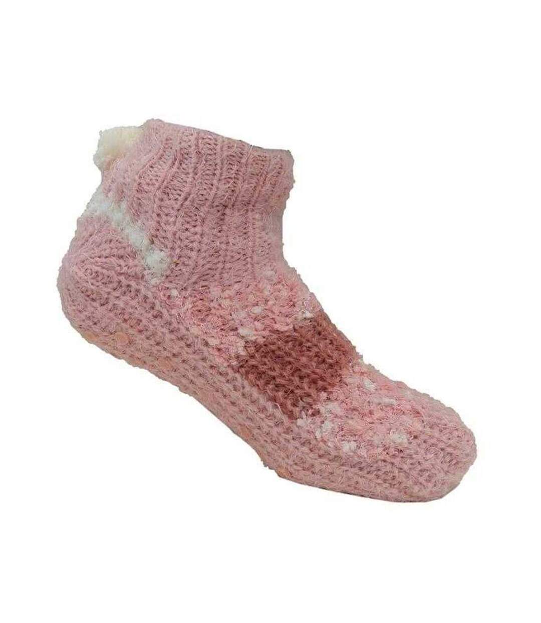 Chaussons Chaussettes Cabin Femme Rose Miso-1
