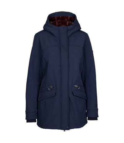 Womens/ladies anza tp75 soft shell jacket navy Trespass