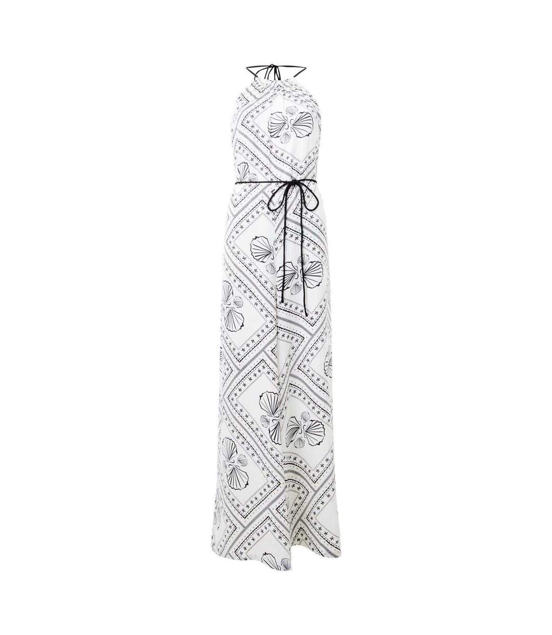 Combinaison Motif/style Géométrique Femme Blanc Noir French Connection-1