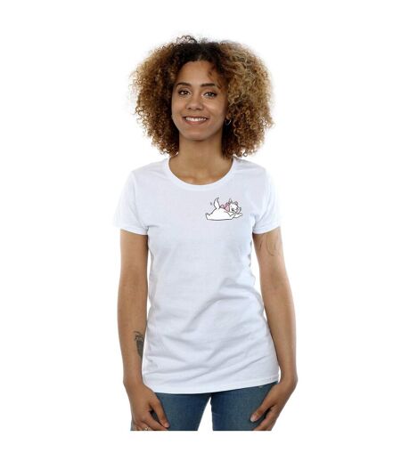 Disney - T-shirt ARISTOCATS MARIE SWEET BACKSIDE BREAST PRINT - Femme (Blanc) - UTBI15563