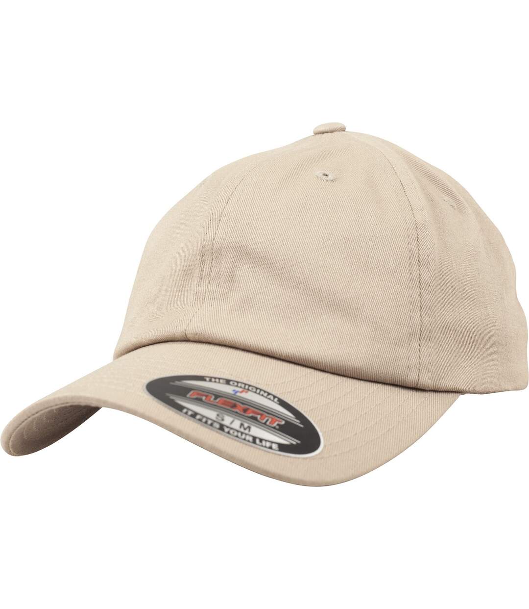 Flexfit by  mens cotton twill dad cap khaki Yupoong