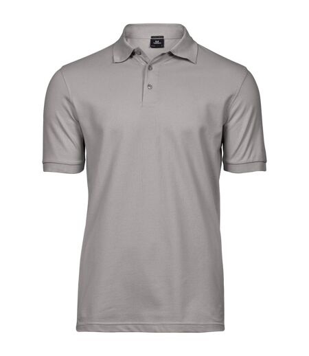 Mens Luxury Stretch Polo Shirt Stone Tee Jays