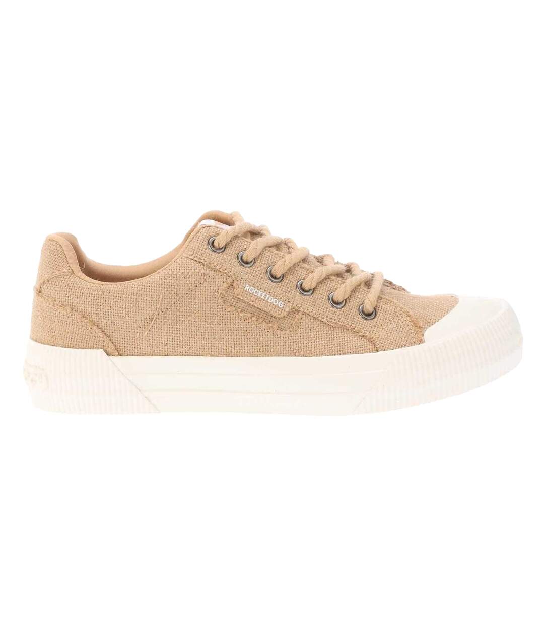 Womens/ladies Cheery Heidi Jute Trainers Natural Rocket Dog-3