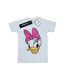 Disney Femme/Ladies - T-shirt en coton boyfriend à tête de canard marguerite peinte (Blanc) - UTBI36443-1