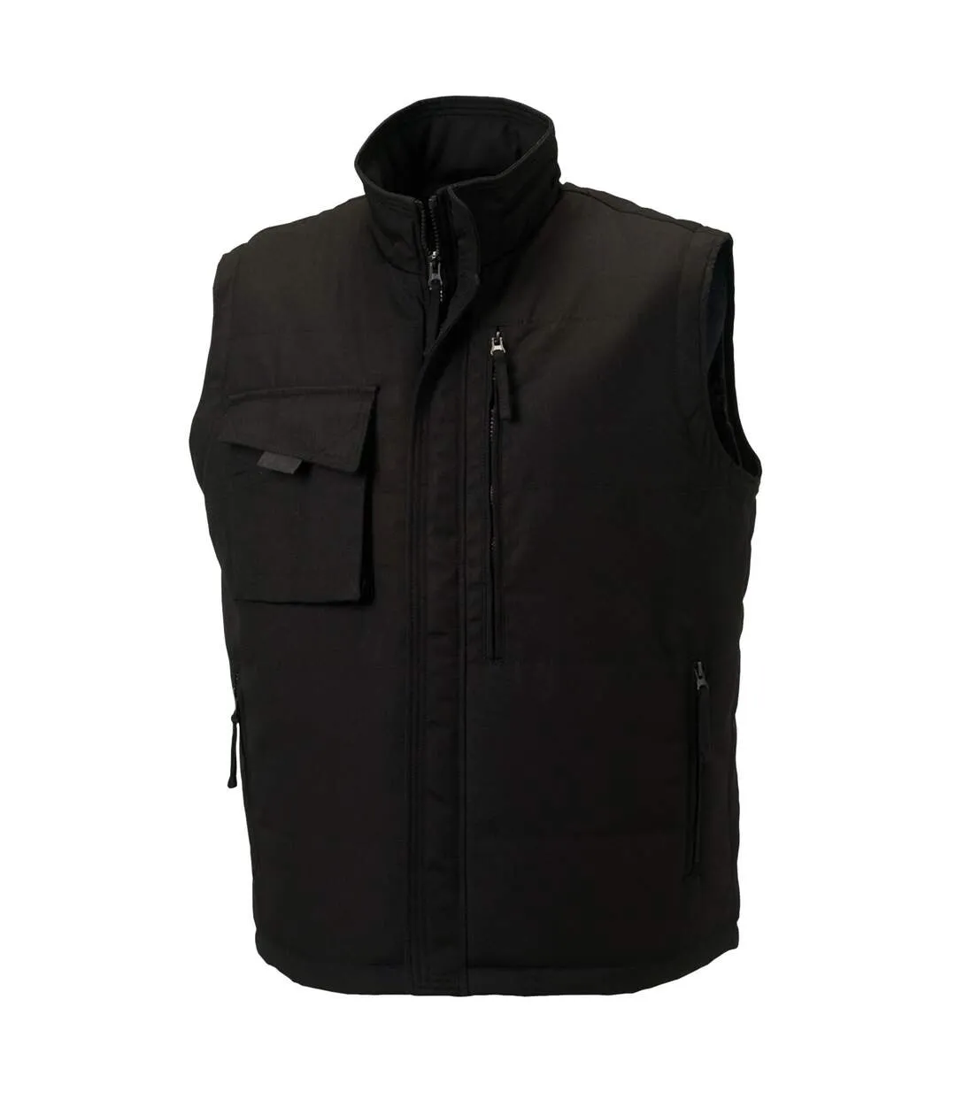 Gilet Sans Manches De Travail Homme Noir Russell-1
