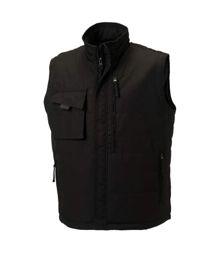 Gilet Sans Manches De Travail Homme Noir Russell