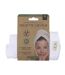 Serviette pour Cheveux Bambou 22x52cm Blanc-3