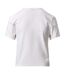Womens/ladies Victory Capped Sleeved Crop T-shirt White Gym King-3
