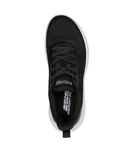Womens/ladies Bobs Sport Squad Chaos Mesh Walking Shoes Black Skechers