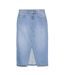 Jupe en jean bleu femme vero moda elfi-1