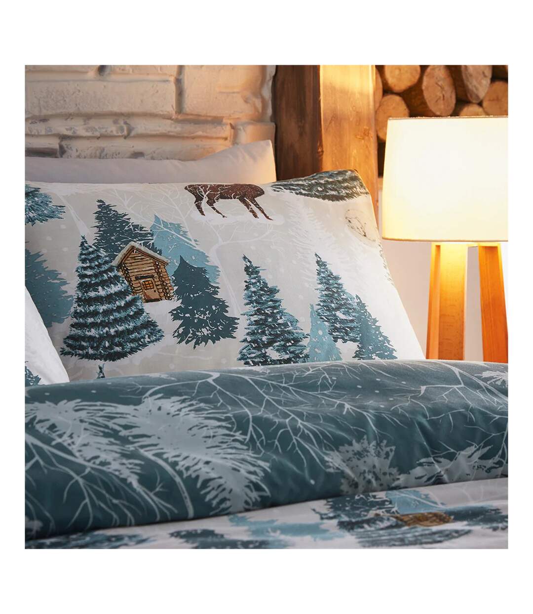 Arcticus arctic animals duvet cover set blue Furn-2