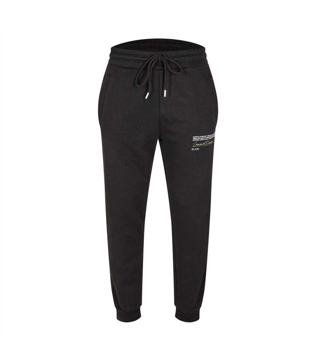 Pantalon De Jogging Legacy Homme Noir Criminal Damage-1