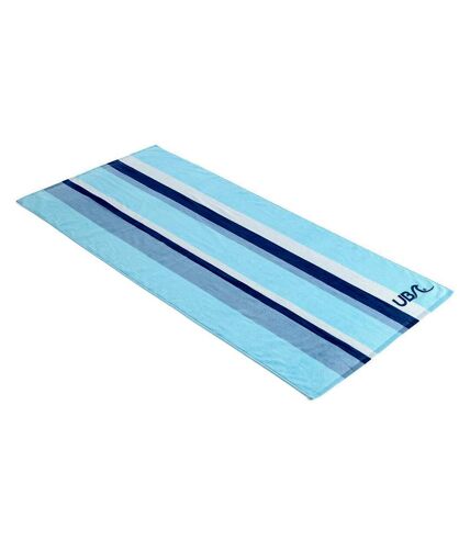 Urban Beach Stripe Cotton Towel (Blue/Aqua Blue/White) - UTRD2246