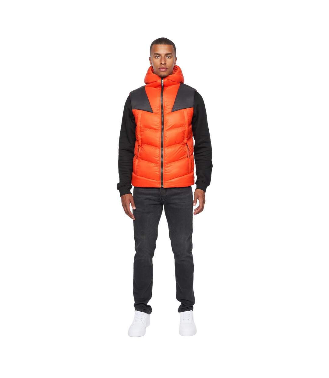 Veste sans manches raymax homme orange / noir Duck and Cover-4