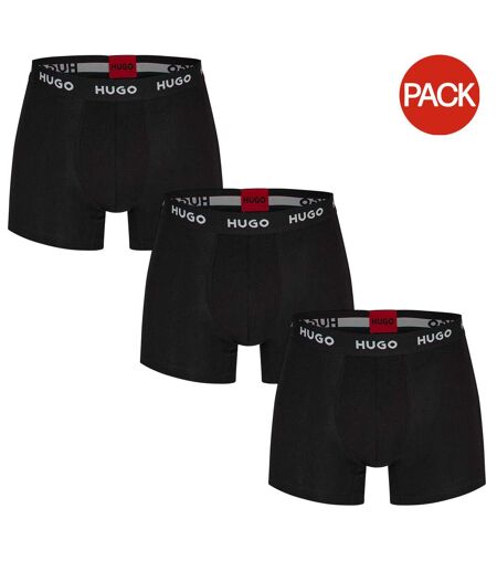 Pack Of 3  Mens Boxer Briefs  Black Hugo