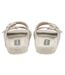 Ladies Faux Fur Double Buckle Slide Slippers Open Toe UK 3-8-2