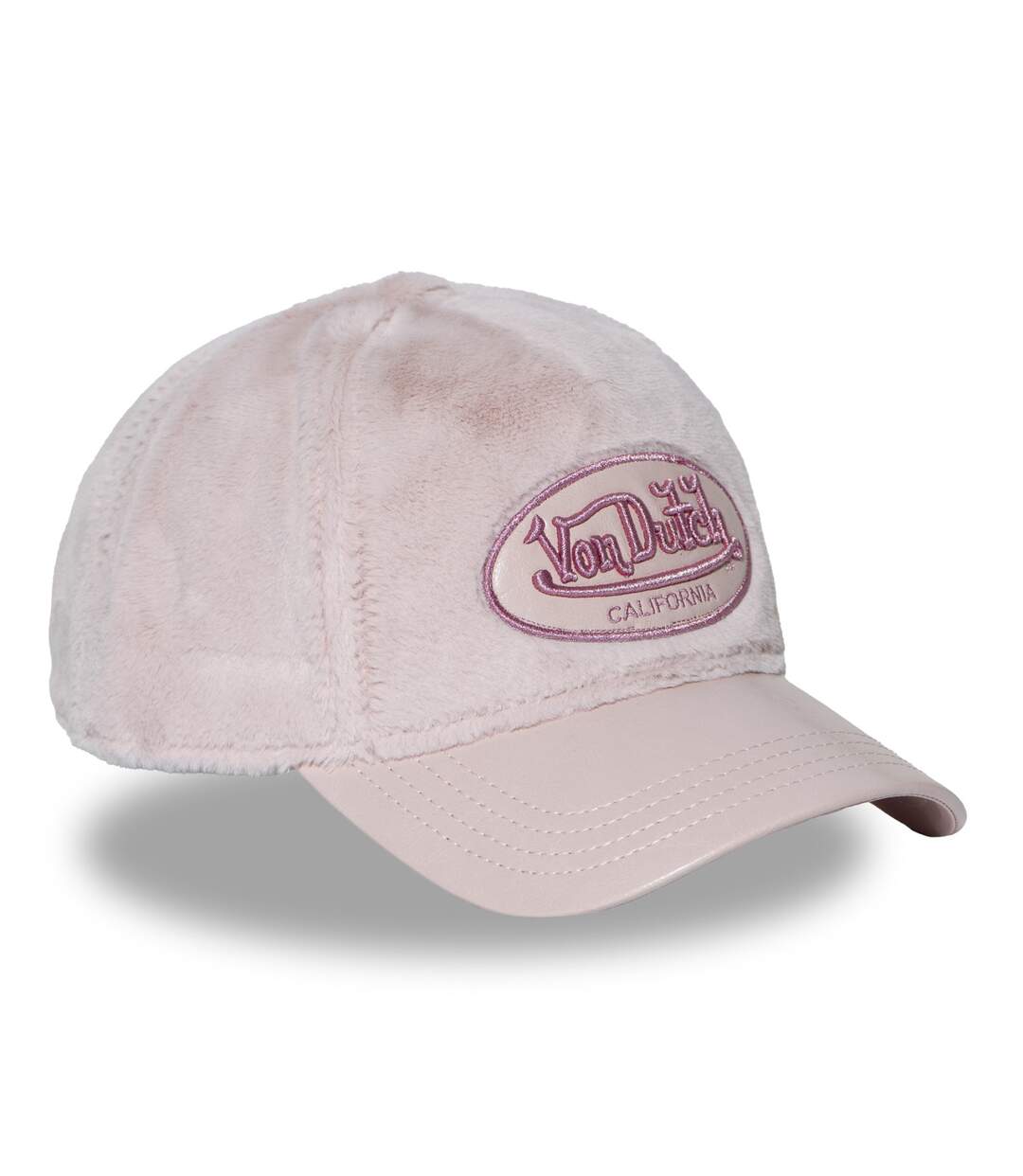 Casquette baseball adulte imitation fourrure PU & logo lurex Pile Vondutch-4