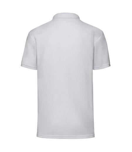 Fruit of the Loom Mens Polycotton Pique Polo Shirt (White) - UTPC6251