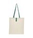 Bullet Nevada Cotton Tote Bag (Natural/Green) (One Size) - UTPF3557