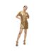 Robe Femme Jaune Or Boss-1