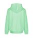 Sweat à capuche femme vert jade brumeux Light And Shade