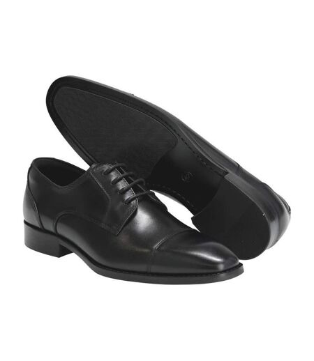 Mens Full Grain Leather Oxfords Black Mascot