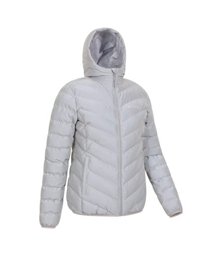 Womens/ladies seasons reflective padded jacket grey Mountain Warehouse