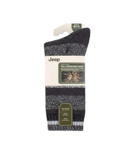 3 Pack Ladies Performance Boot Socks | Women's Ribbed Cushioned Comfort Socks