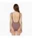 Womens/ladies Crinkled One Piece Swimsuit Mocha Jack Wills-4