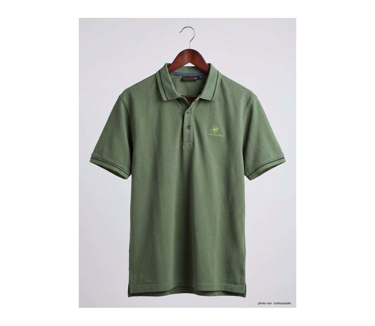 Polo Manches Courtes Homme Winchester Rogan1 Vert Olive-5