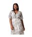 Robe mi-longue femme blanc / gris Dorothy Perkins