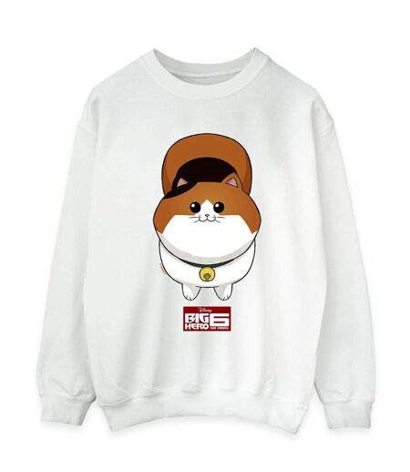 Disney - Sweat BIG HERO BAYMAX KITTEN FACE - Femme (Blanc) - UTBI11738