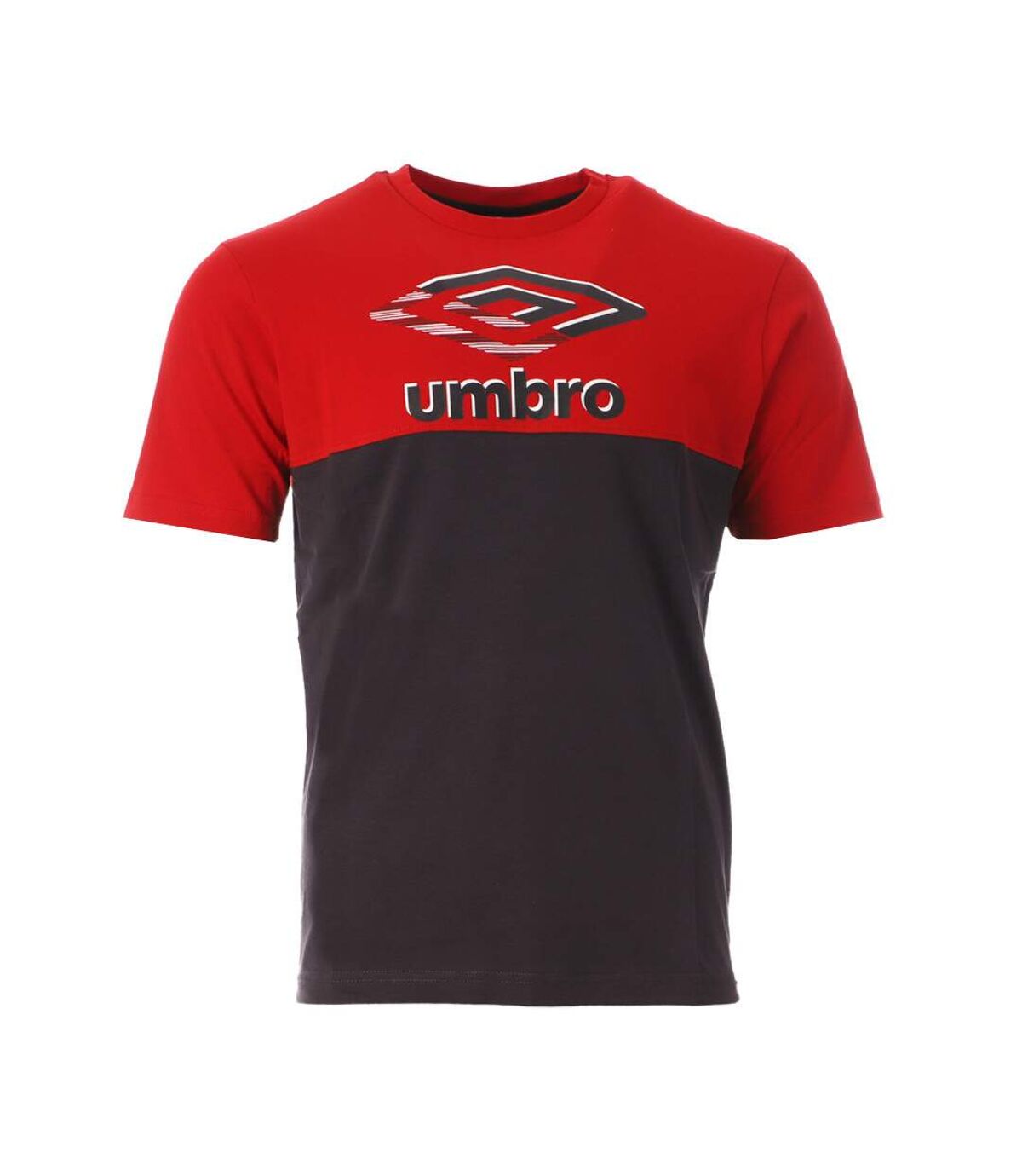 T-shirt Rouge/Gris Homme Umbro BAS
