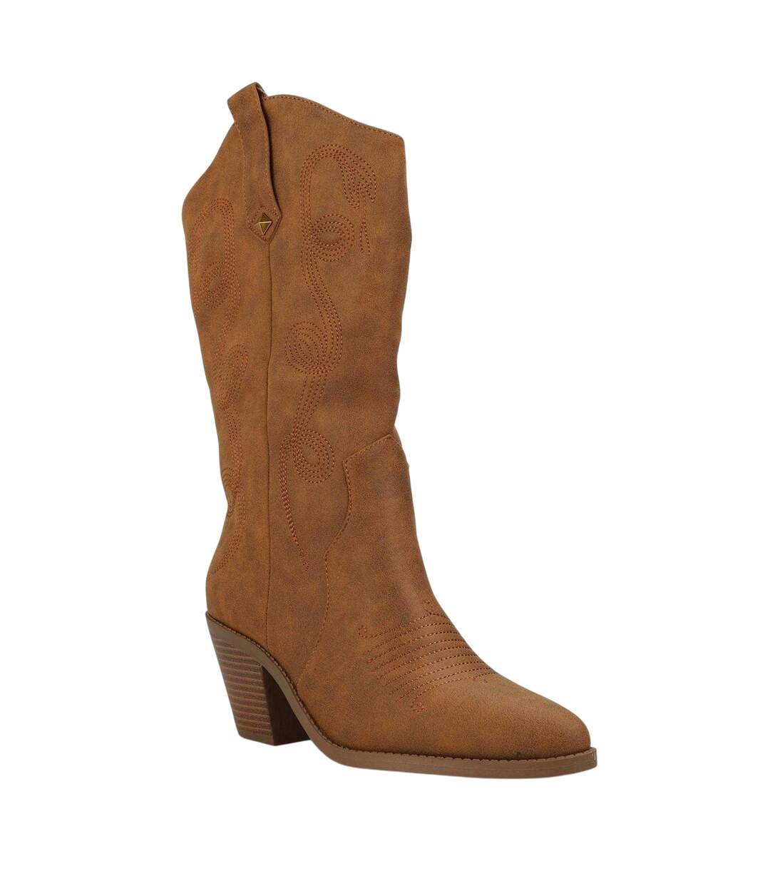 Bottes De Cowboy Unies Femme Marron Clair Rocket Dog-1