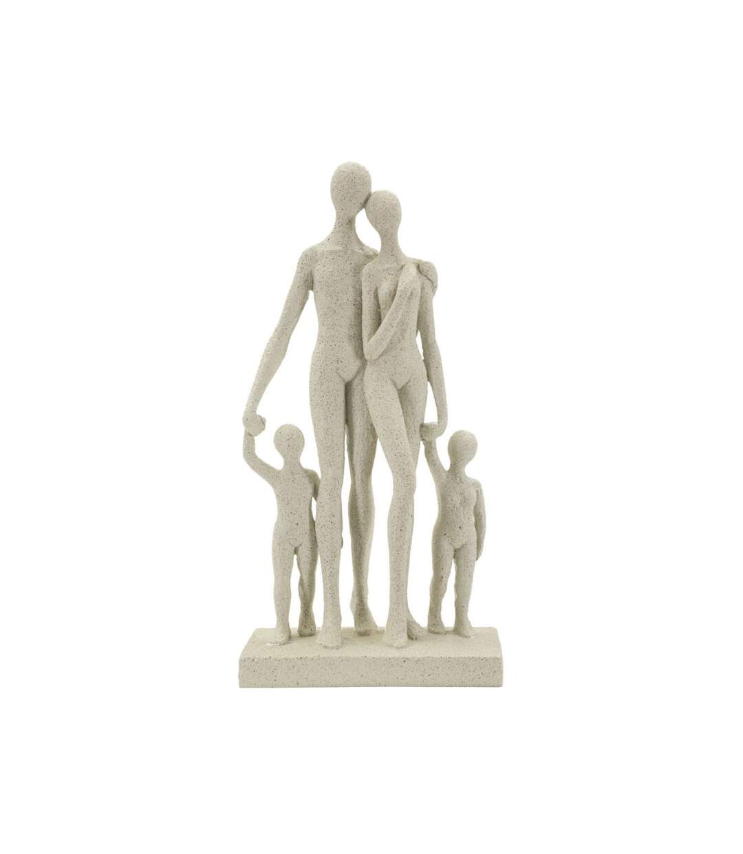 Statuette Déco Famille Stons 30cm Crème-1