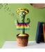 Peluche Déco Cactus Musical Dansant 31cm Vert-2