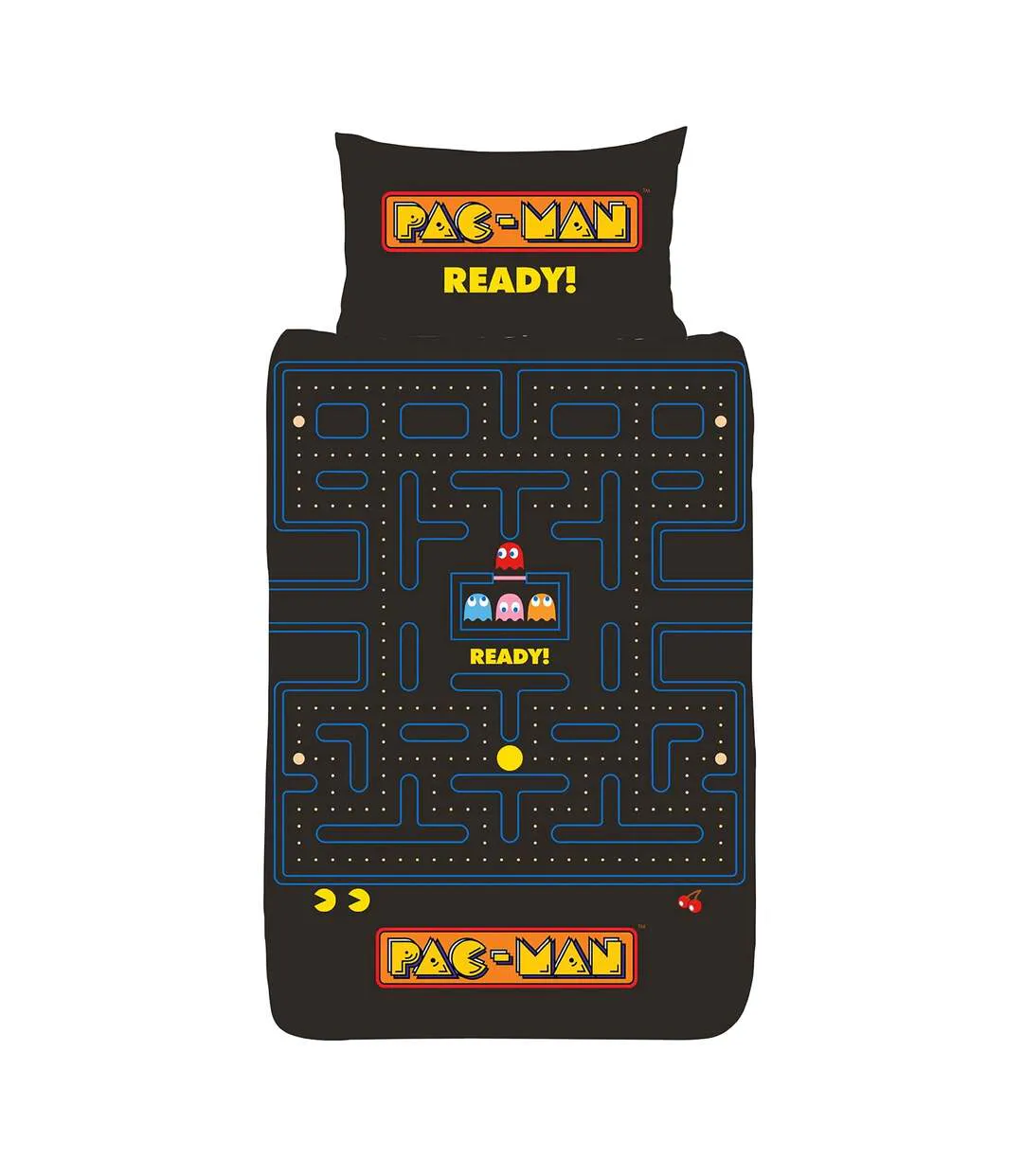Maze Reversible Duvet Set Multicoloured Pac-Man-1