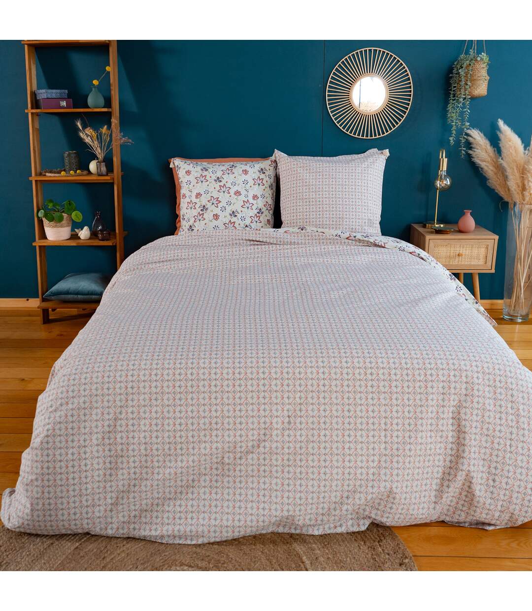 Parure de lit DENIA coton  Taie 63x63 cm-4