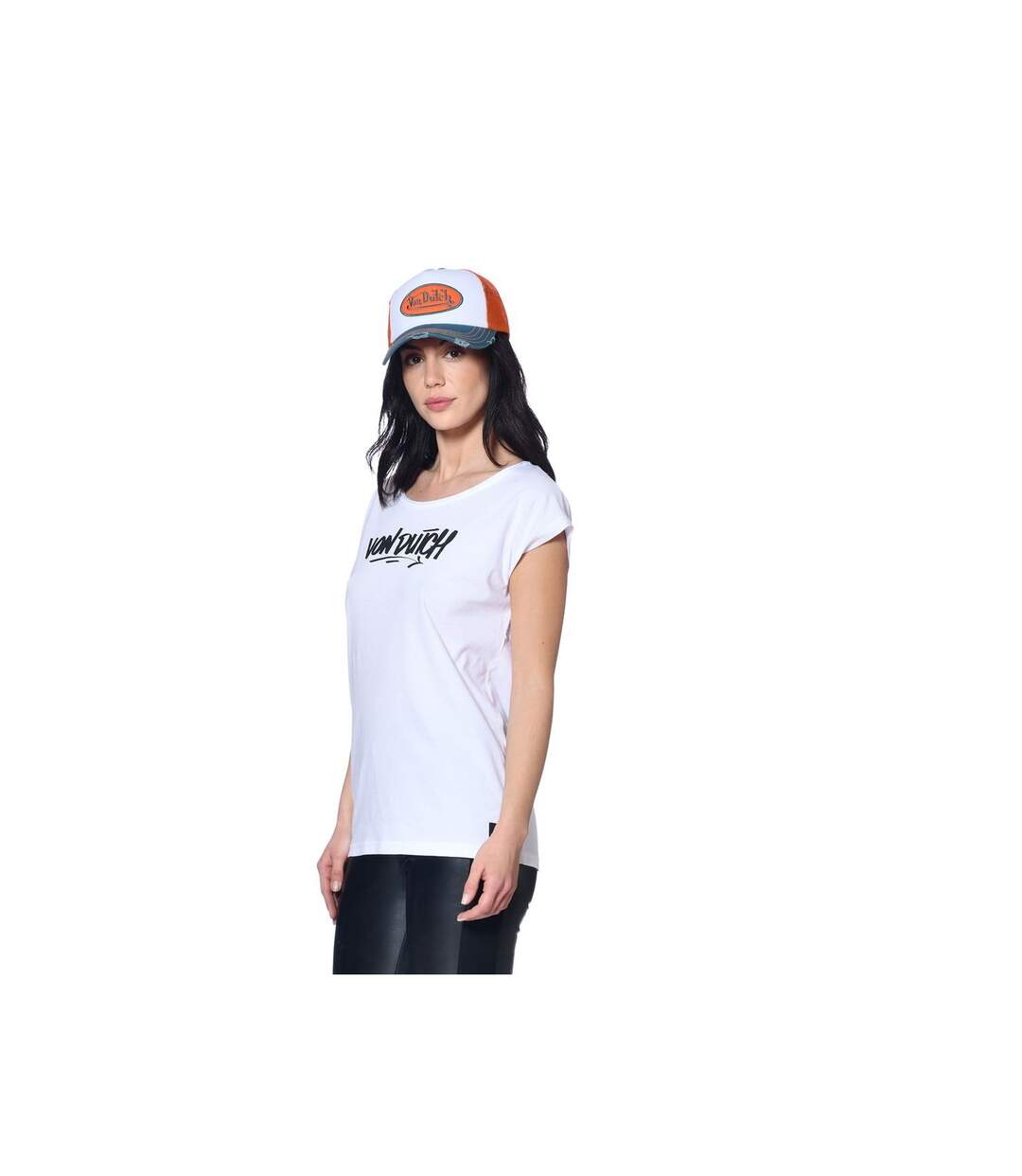 Tee shirt femme avec logo en coton Vondutch-3