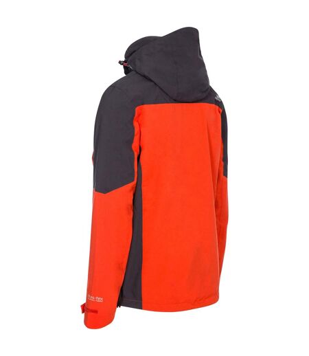Trespass Mens Tappin Hooded Waterproof Jacket (Flame) - UTTP4745