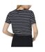 T-Shirt marine/blanc femme only liva-2