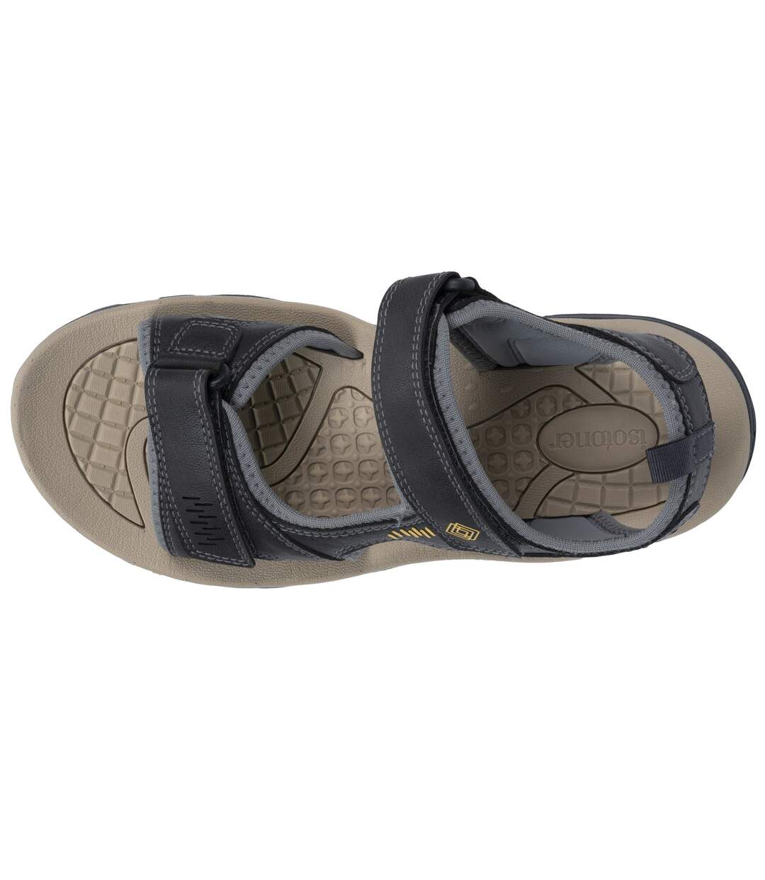 Isotoner Sandales homme très confortables, et faciles a enfiler-2