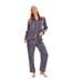 Ensemble De Pyjama Long Femme Étain Keanu-1
