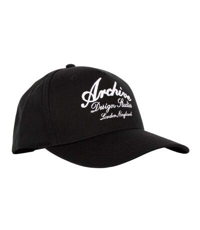 Mens script cap black Archive Design Studios